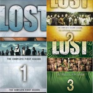 DVD TV SHOW: LOST SEASON 1, SEASON 2, and SEASON 3 LIKE NEW